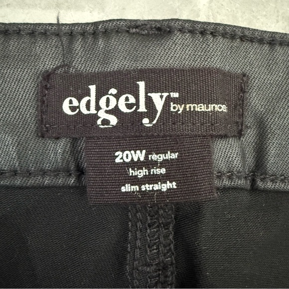 NWOT Women’s Edgely By Maurices High Rise Slim Faux Leather Pants Plus Size 20W - Picture 10 of 16